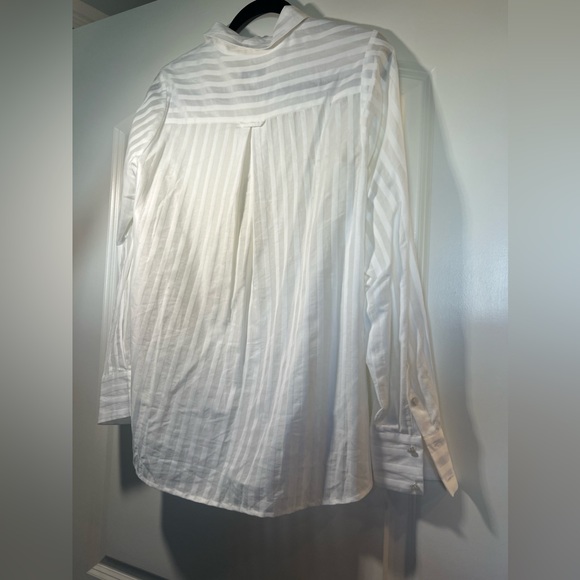 Intermix Gretchen Striped Button-Down Shirt - Picture 4 of 9